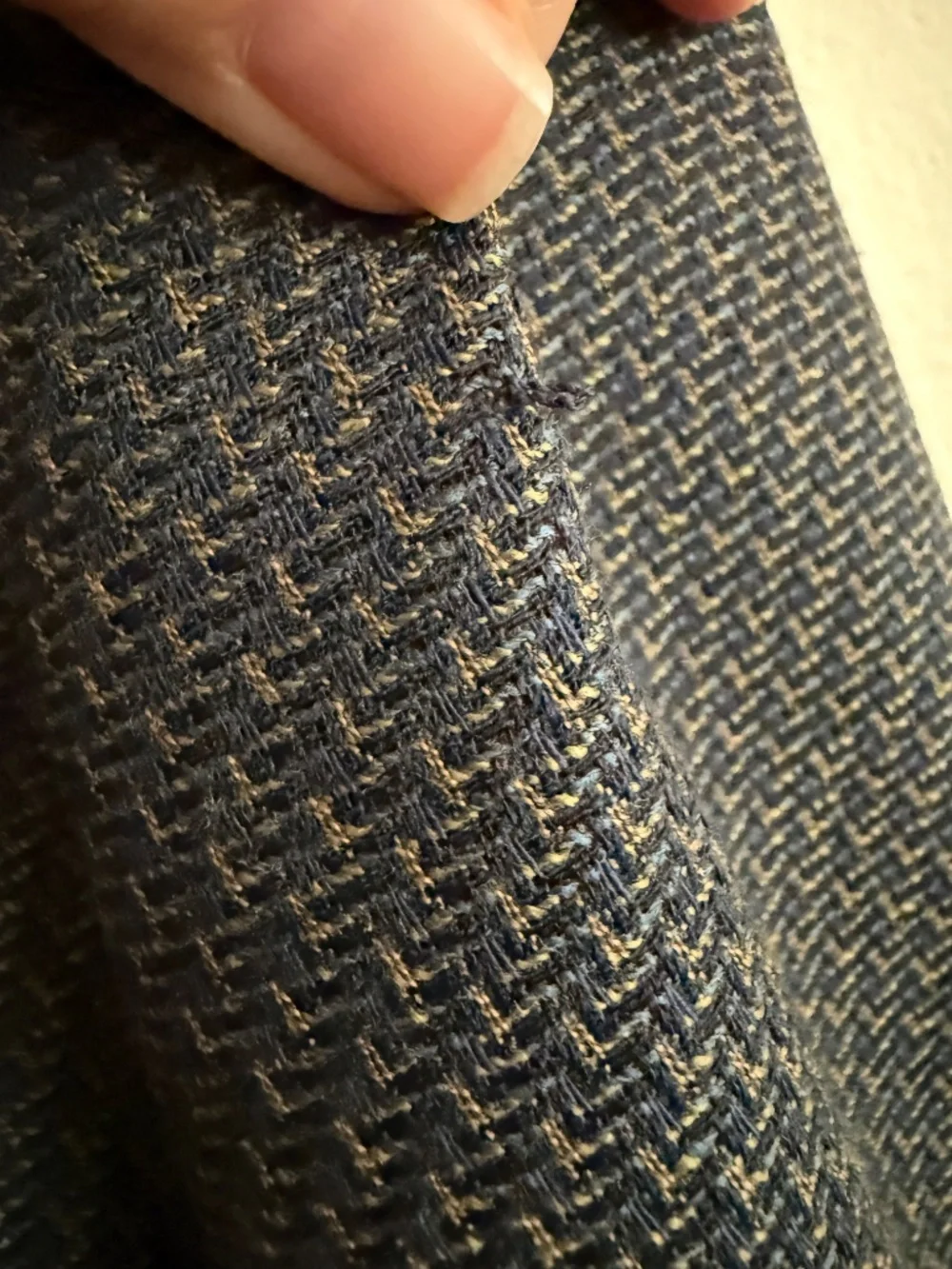 MENS BIG & TALL Tallia Rochester 44 Gray Wool Tweed Herringbone 3-Button
